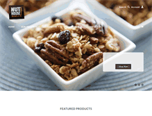 Tablet Screenshot of nuthousegranola.com